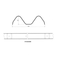 hydraulic three/two waves highway guardrail roll forming machine